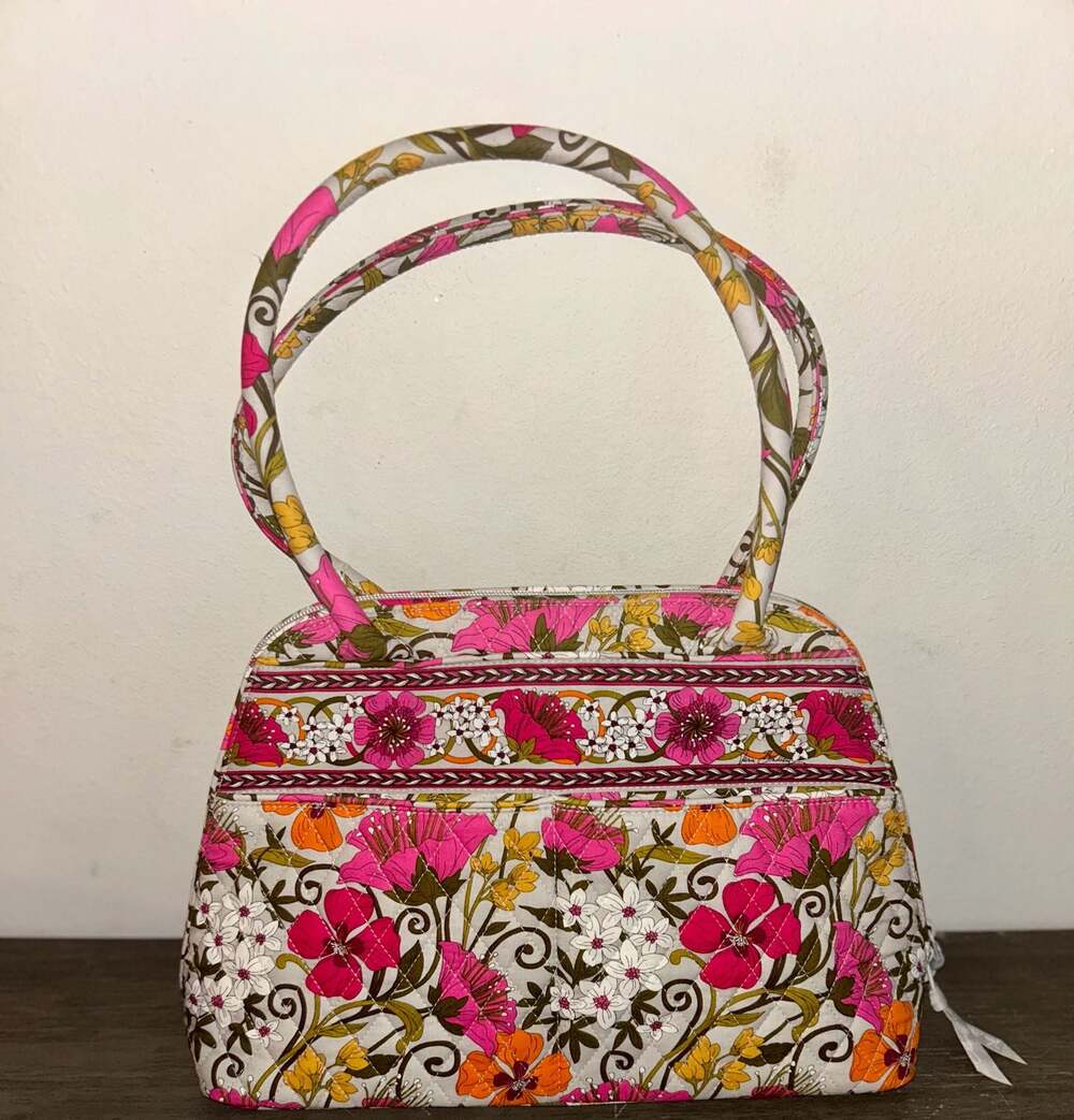 Vera Bradley Tea Garden Floral Quilted Shoulder Bag